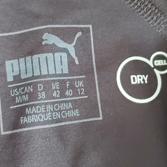 Puma Black Jacket & Grey Workout Bra Sz Med - Picture 4 of 14